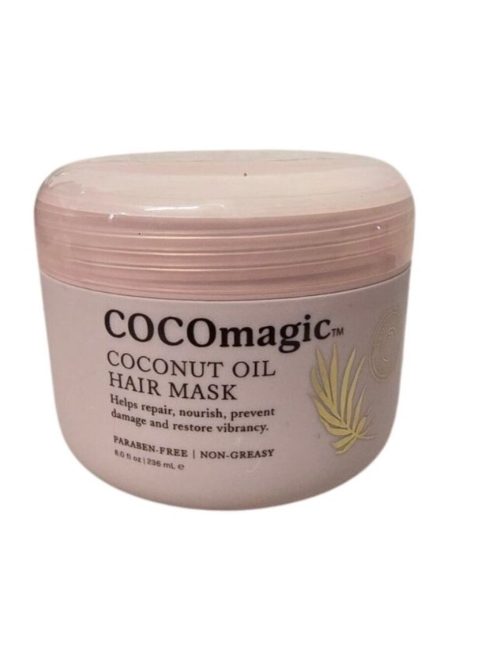 COCOmagic Coconut Oil Hair Mask 8 Oz Deep Repair Nourishing Treatment